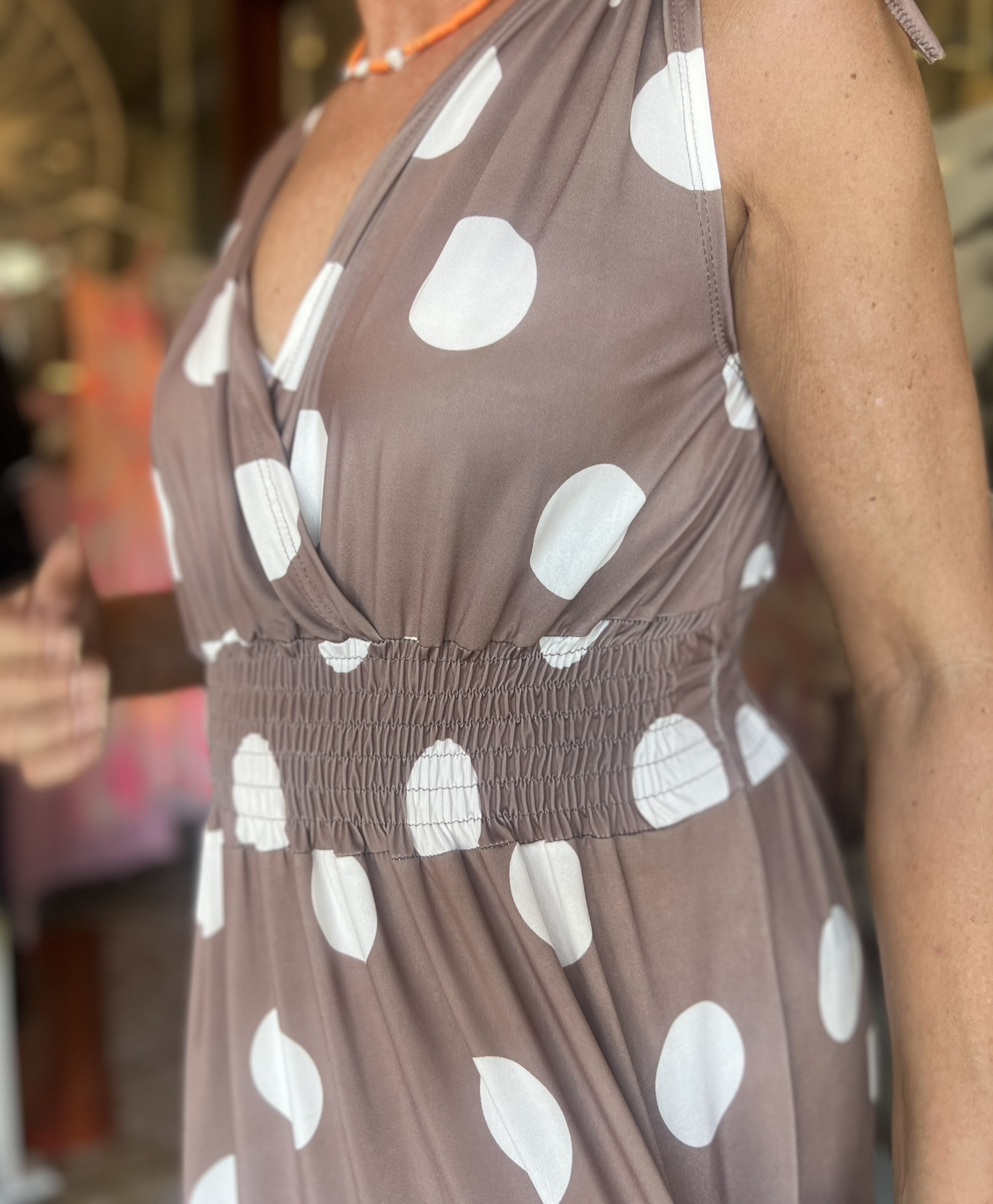 Kleid lang große DOTS – Bild 13