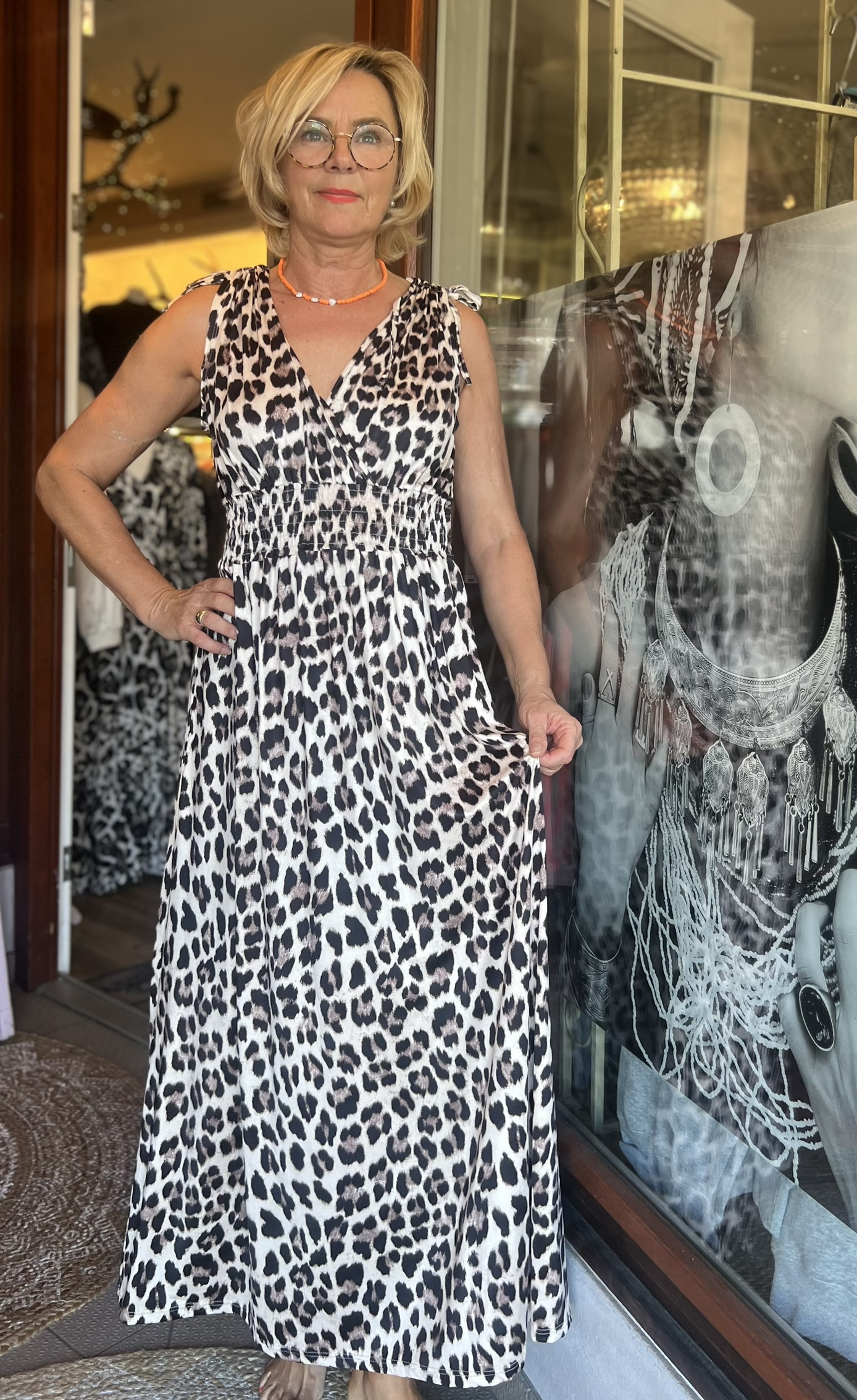 Kleid lang große DOTS – Bild 9