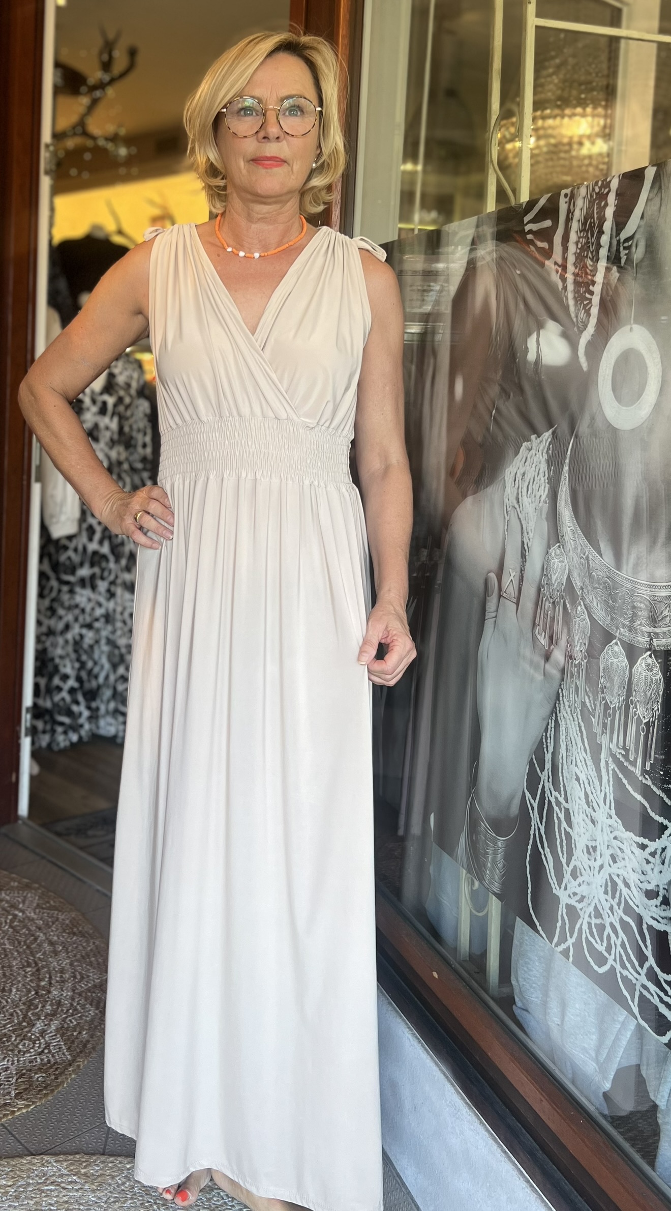 Kleid lang große DOTS – Bild 6