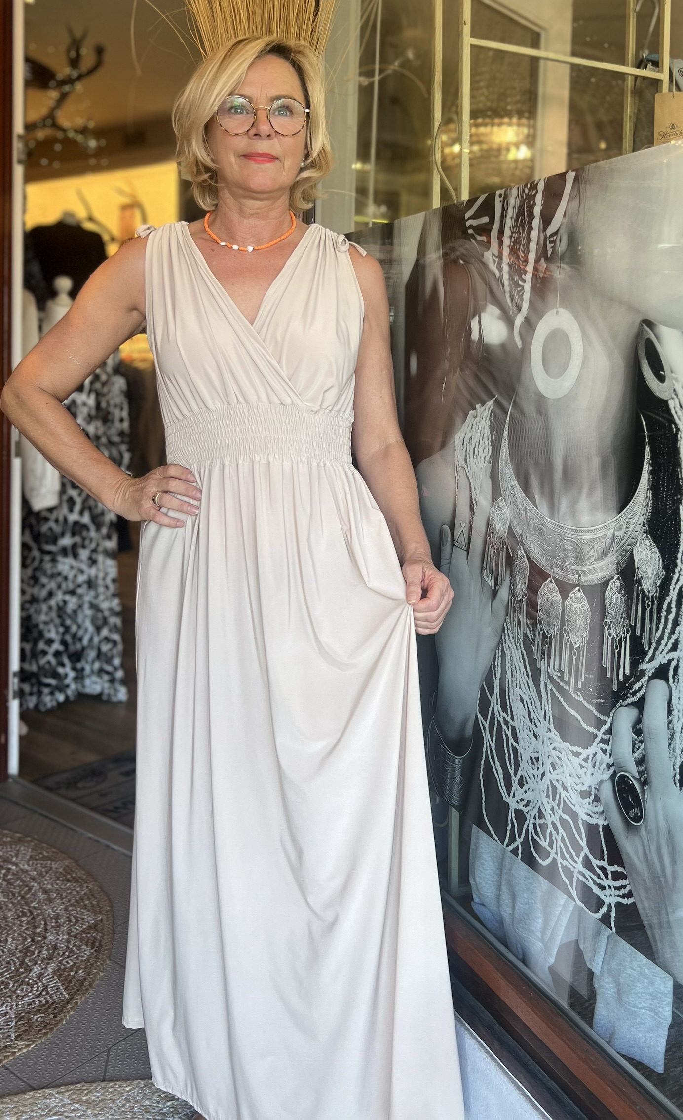 Kleid lang große DOTS – Bild 5