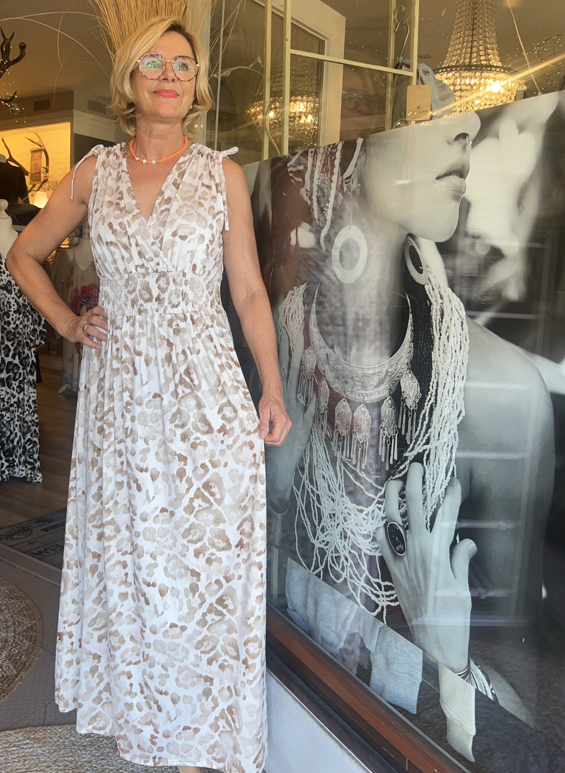 Kleid lang große DOTS – Bild 3